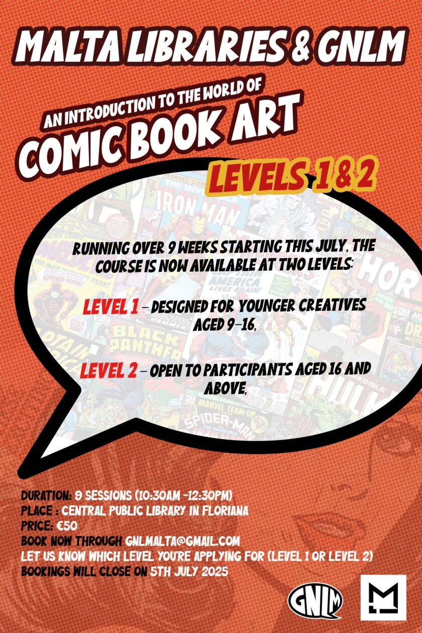 GNLM & Malta Libraries Comic Making Art Course: Introduction to Comic ...